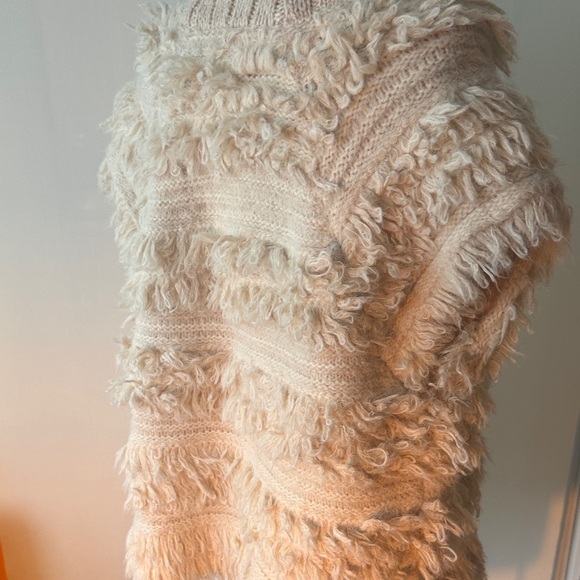 Anthropologie Cream Textured Knit Top - Picture 3 of 3